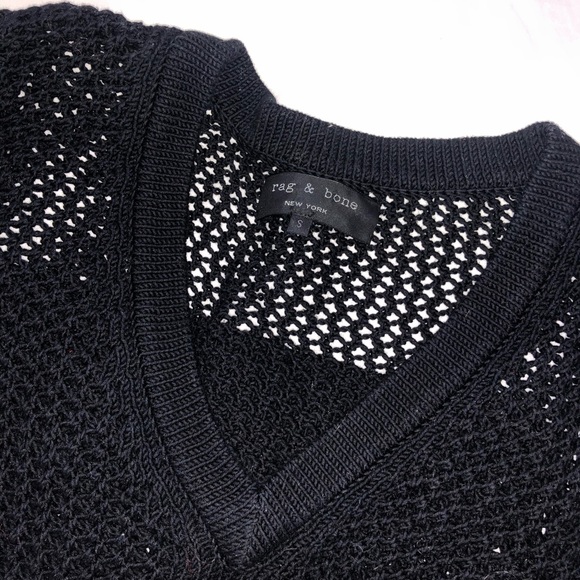 rag & bone black crochet sweater - Picture 1 of 1